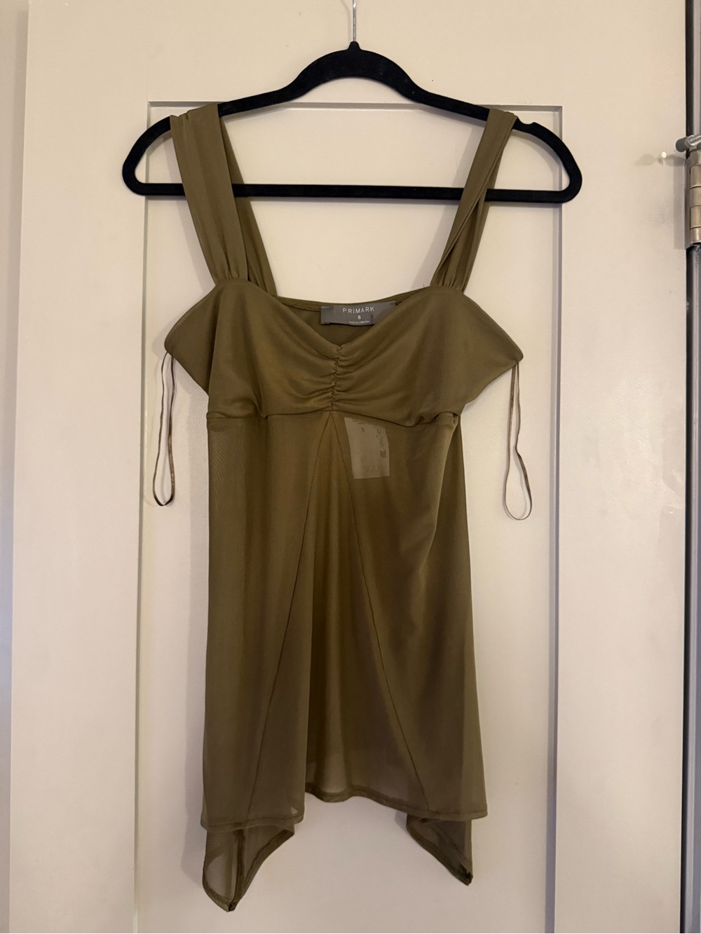 Primark Olive Mesh Camisole Top